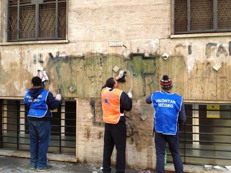 L'ultima iniziativa di RetakeRome di due domeniche fa. Ecco le foto. Evviva...