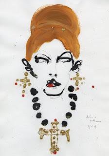Dolce & Gabbana a/i 2013/14 illustrated by Fiona Gourlay