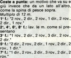 I punti del lavoro a maglia: Le diagonali