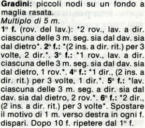 I punti del lavoro a maglia: Le diagonali