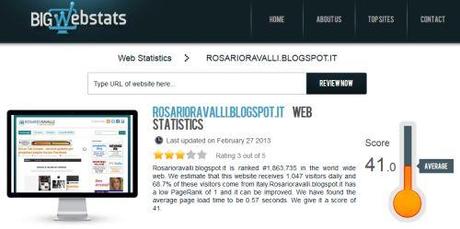 BigWebStats - dettagliate statistiche online di qualsiasi sito o blog