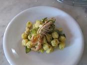 Gnocchi scampi, zucchine arancia