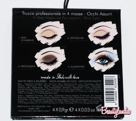 AQUOLINA MAKE UP - Palette Ombretti Occhi Azzurri, Yummy Lip Gloss, Nail Game