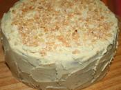 Torta cioccolato fondente ricoperta bianco