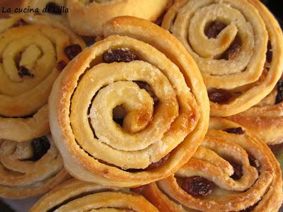 Dolci: Girelle all'uvetta (lievito Madre)