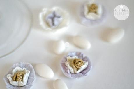 TUTORIAL ECO-MATRIMONIO: FIORELLINI IN CARTA DA IMBALLO (Guest Post per Pane, Amore e Creatività) / Tutorial: DIY scrap paper wedding flowers