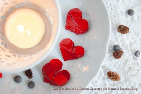 TUTORIAL: CUORICINI PORTA MESSAGGI IN ALLUMINIO RICICLATO PER SAN VALENTINO (Guest Post per Mamma Papera's Blog) / Tutorial: little St. Valentine's Hearts made of recycled aluminium