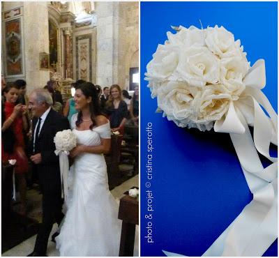 MATRIMONIO: BOUQUET (E COORDINATI) DI ROSE IN CARTA DI RISO AVORIO