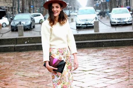 In the Street...Turning with Eleonora...Milan Woman Fashion Week