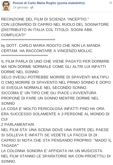 gruppi fb divertenti : Carlo Maria Rogito (poeta maledetto)