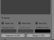 Blender Impostare modificare mondo