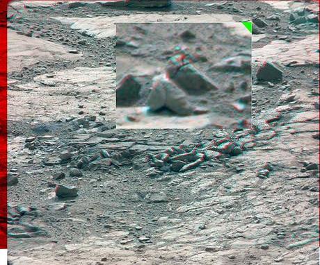 CURIOSITY sol 198 MastCam right left anaglyph detail 