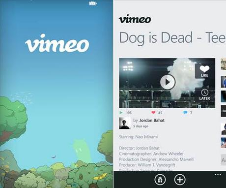 L’APP DI VIMEO PER WP8 SI AGGIORNA