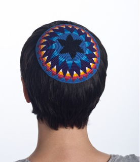 Kippah ad uncinetto per la Pasqua ebraica