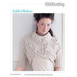 cabled bolero