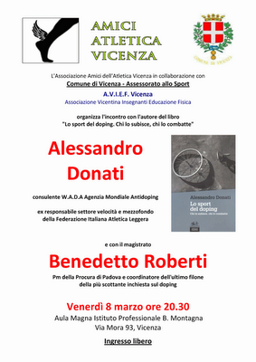 Lo Sport del Doping, Alessandro DONATI a Vicenza