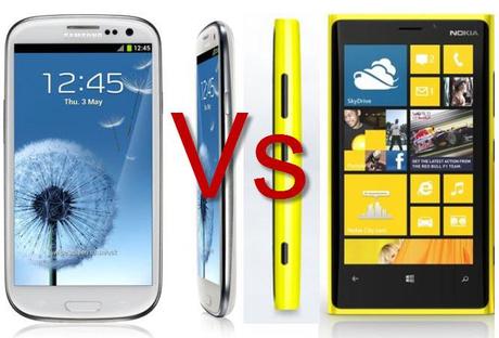 Samsung Galaxy S3 vs Nokia Lumia 920