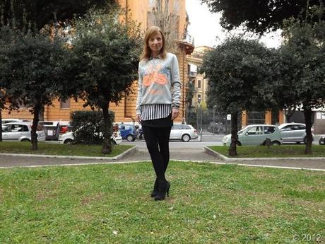 hm trend flamingo sweatershirt, fashion blogger roma, fashion blog romani, felpa fenicotteri hm trend, felpa fenicotteri hm