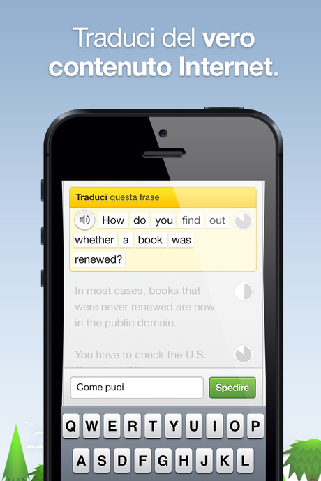 Impara l'inglese con Duolingo iPhone