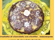 Crostata cioccolato ricotta, mascarpone gocce fondente