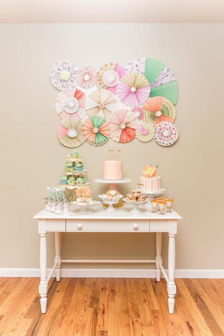 Peach & Mint Bake Shop Party