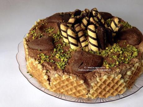 Torta cremosa cioccolato pistacchio