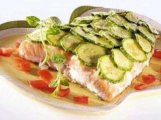 Branzino in forno con le zucchine