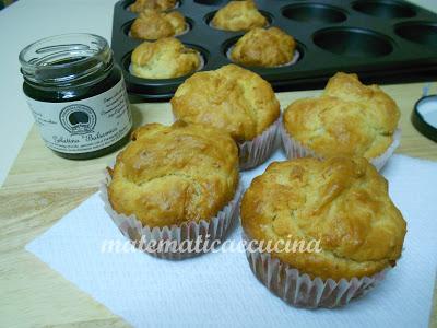 Muffins al Gorgonzola e Mascarpone con Gelatina di Aceto Balsamico