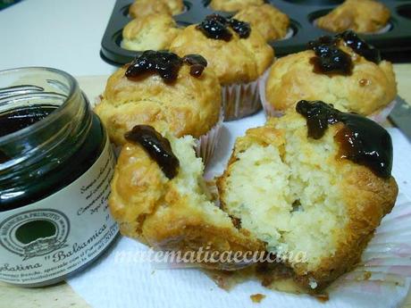 Muffins al Gorgonzola e Mascarpone con Gelatina di Aceto Balsamico