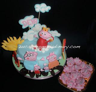 Torta e biscotti Peppa Pig!