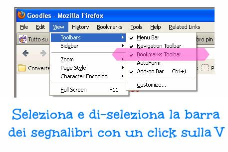 come aggiungere e rimuovere la barra dei segnalibri, pinterest bookmark, pin it button