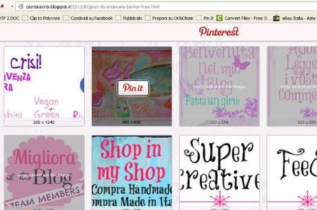 Pinterest – Come e Perché Installare il Segnalibro “Pin It” per Pinnare dal Web {Migliora il tuo Blog} pin it dal blog