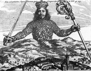 Frontespizio del Leviatano di Thomas Hobbes