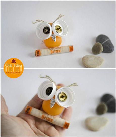 BAMBINI: CREARE LA CIVETTA CON MATERIALI DI RICICLO (Guest Post per Mercatino dei Piccoli) /  How to create an owl with recycled materials