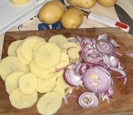 Spezzatino di tacchino su letto di patate