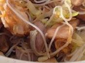 Ancora cucina quasi cinese: vermicelli riso tacchino, champignon porro