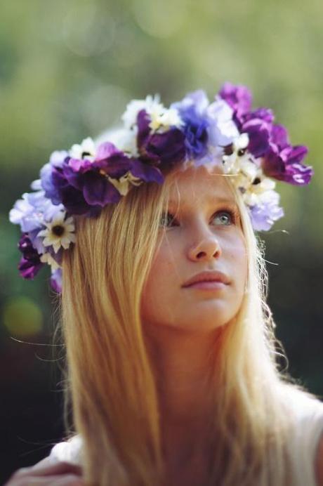 flowers in the hair