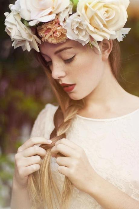 flowers in the hair