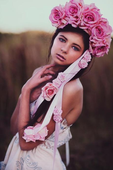 flowers in the hair