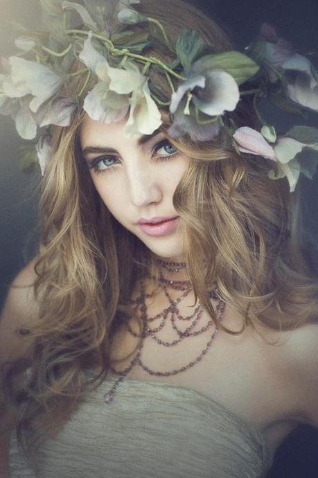 flowers in the hair