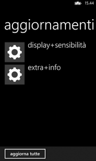 extra+info e display+sensibilità si aggiornano