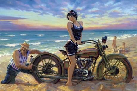 Motorcycle Art - David Uhl #1