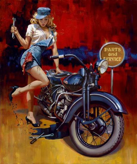 Motorcycle Art - David Uhl #1