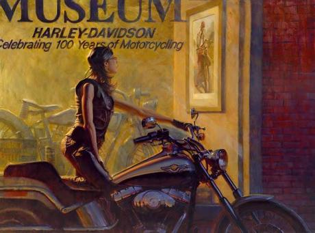 Motorcycle Art - David Uhl #1