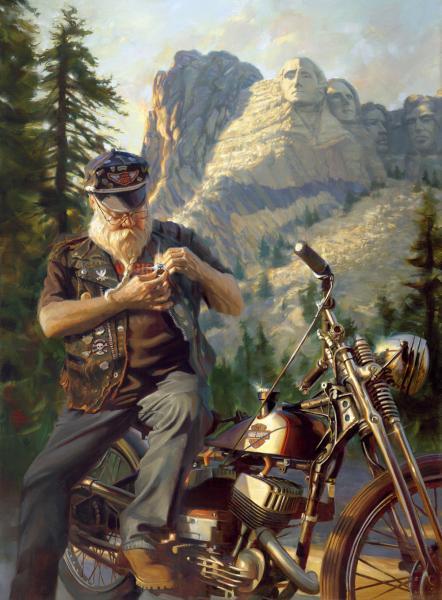 Motorcycle Art - David Uhl #1