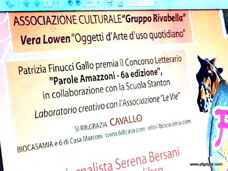 Festa della donna. Consegno il premio di Parole Amazzoni