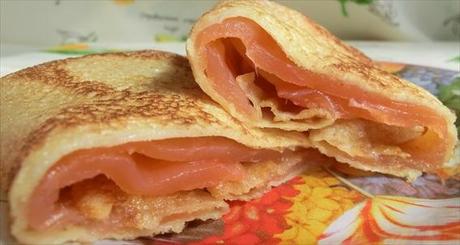 Bliny  (crepes) con salmone affumicato