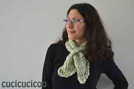 sciarpa incrociata - criss cross scarf