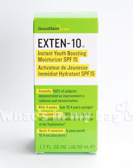 Bathtub's Thing n°22: Goodskin Labs, Exten-10 Instant Youth Boosting Moisturizer