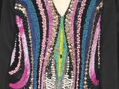 Stampe, patterns effetti superficie dalla settimana della moda milano